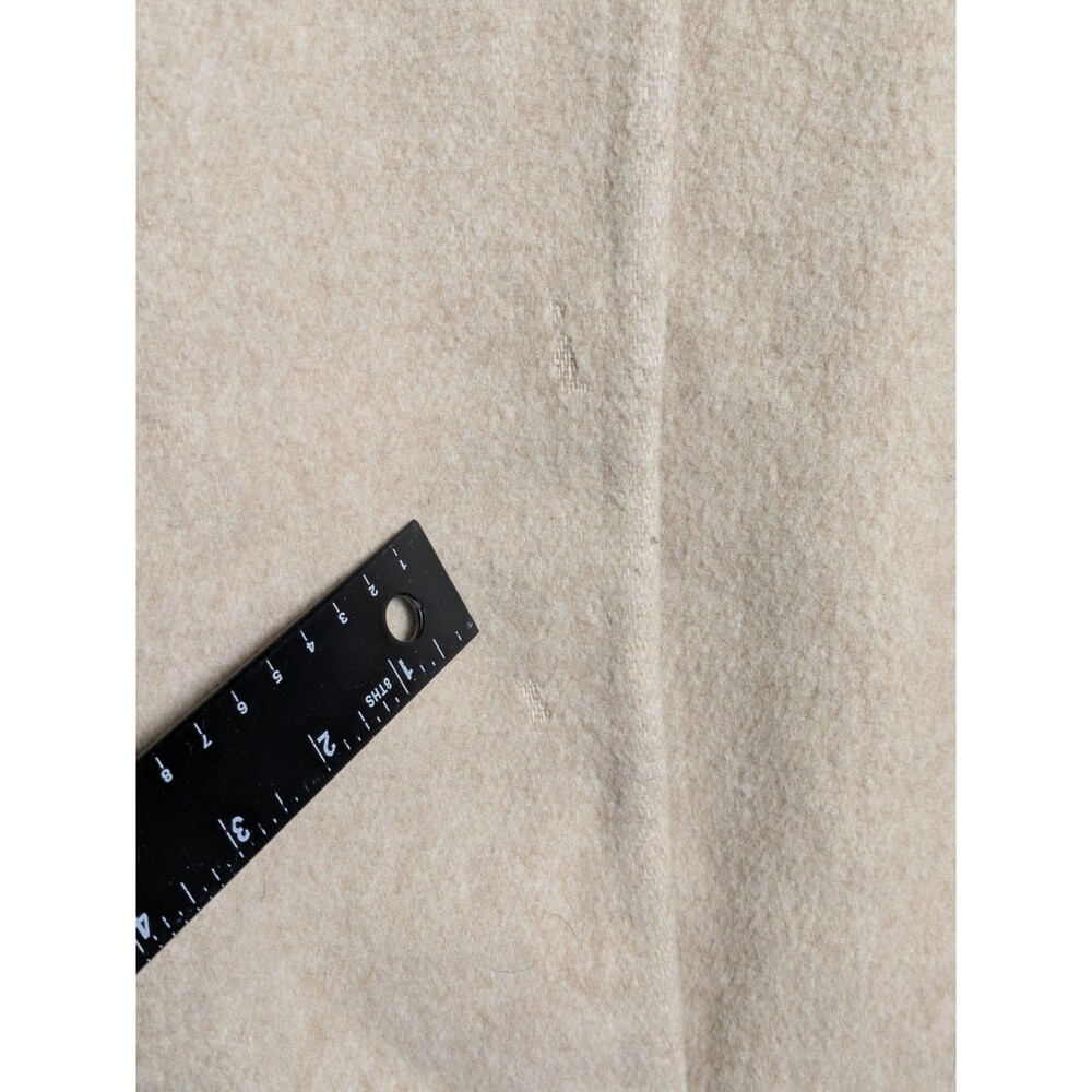 Vintage Long Wool Coat Womens L Tan Beige 90s Distressed Grunge Punk USA Made - Picture 9 of 11
